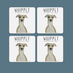 Whippet Real Good – Set of 4 Whippet Coasters!