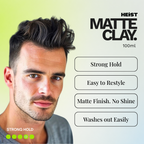 Matte Clay by Heist Labs - Strong Hold and Definition (100ml)