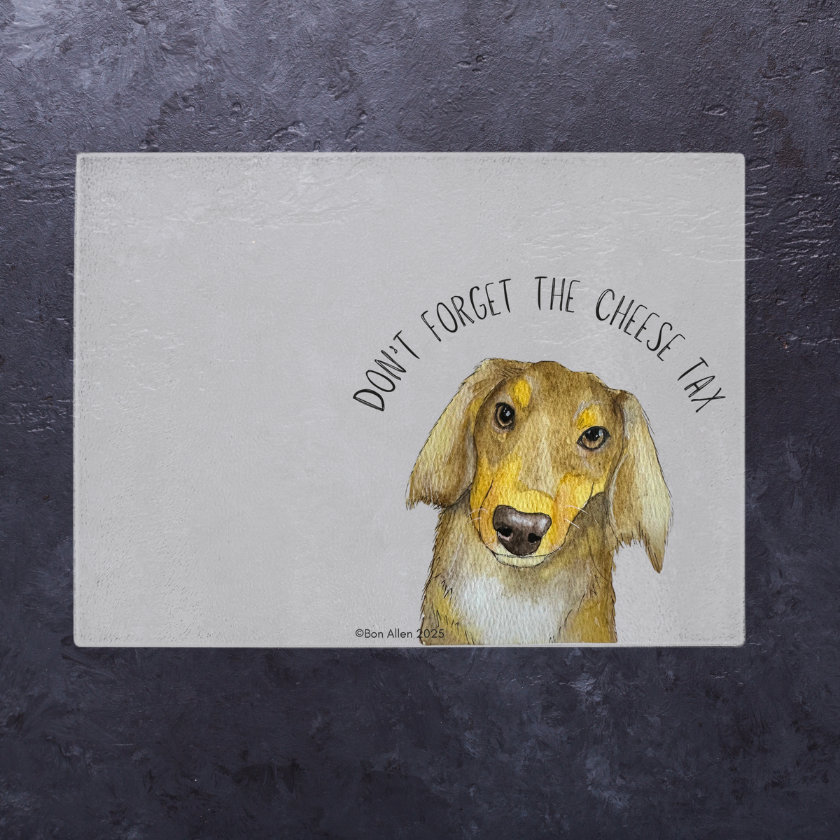 Chop Like a Pro: Dachshund Chopping Board – Don't Forget the Cheese Tax!