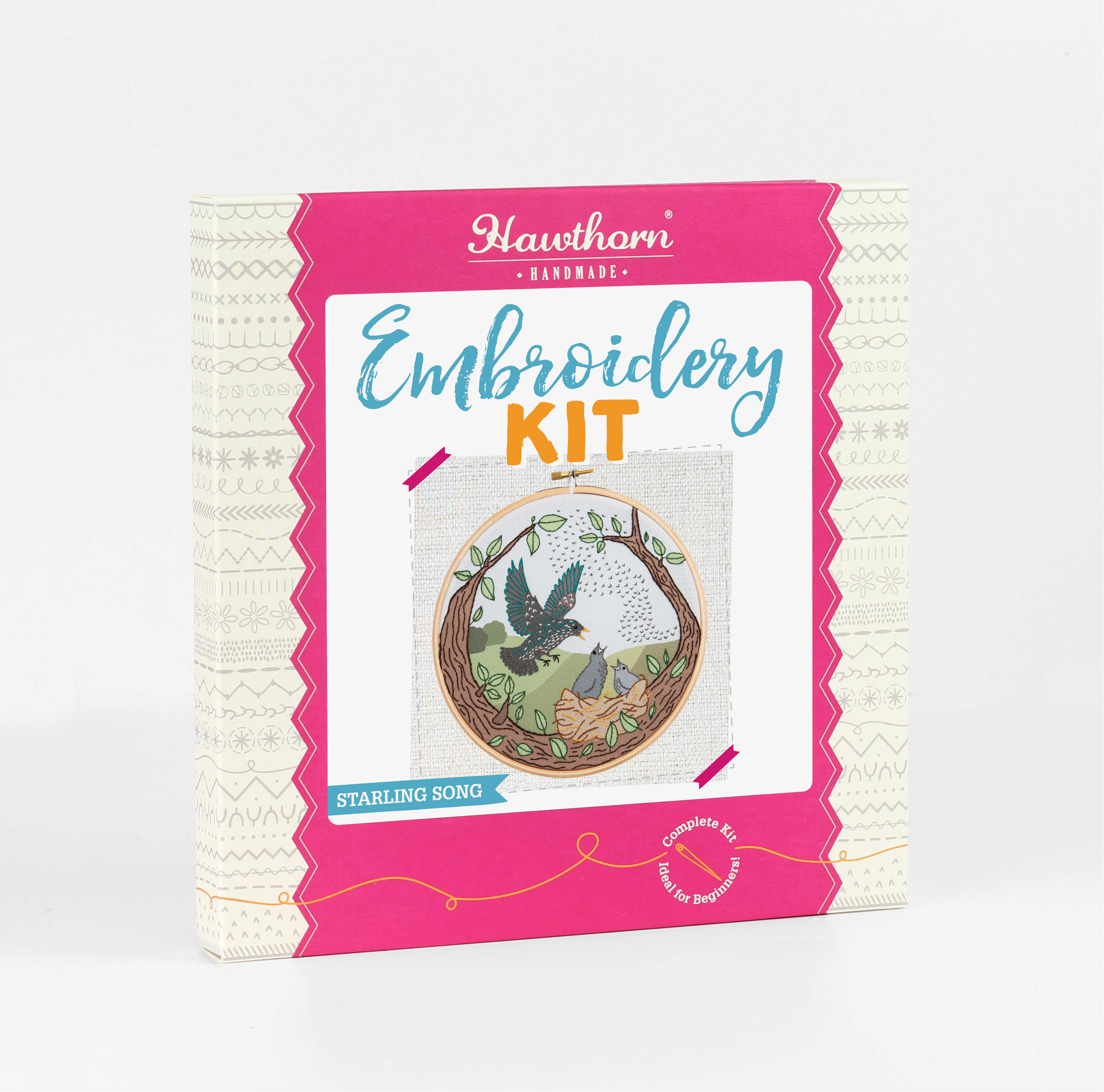 Starling Song Embroidery Kit for Beginners