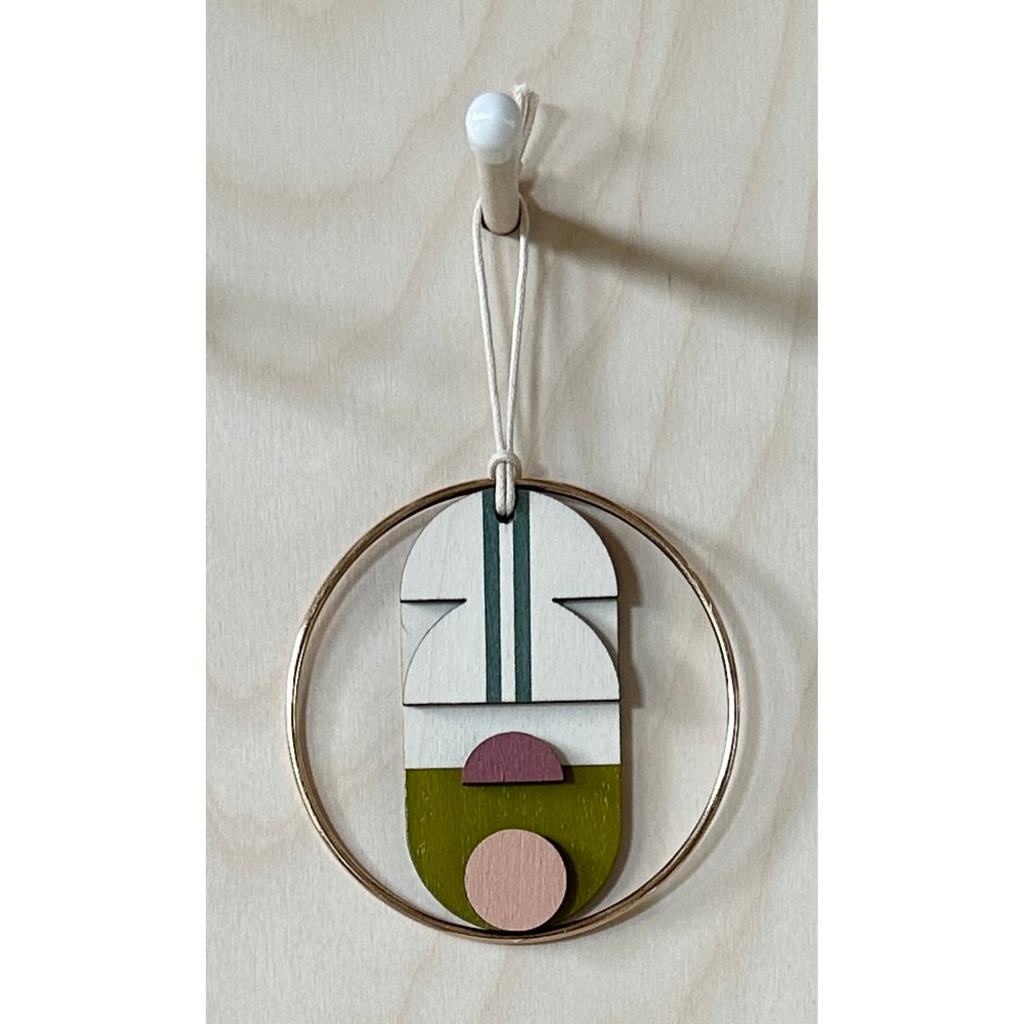 Eclectic Mini Mid-Century Wall Art - Little Wooden Decoration - Contemporary Wall Decor