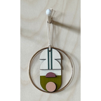 Eclectic Mini Mid-Century Wall Art - Little Wooden Decoration - Contemporary Wall Decor