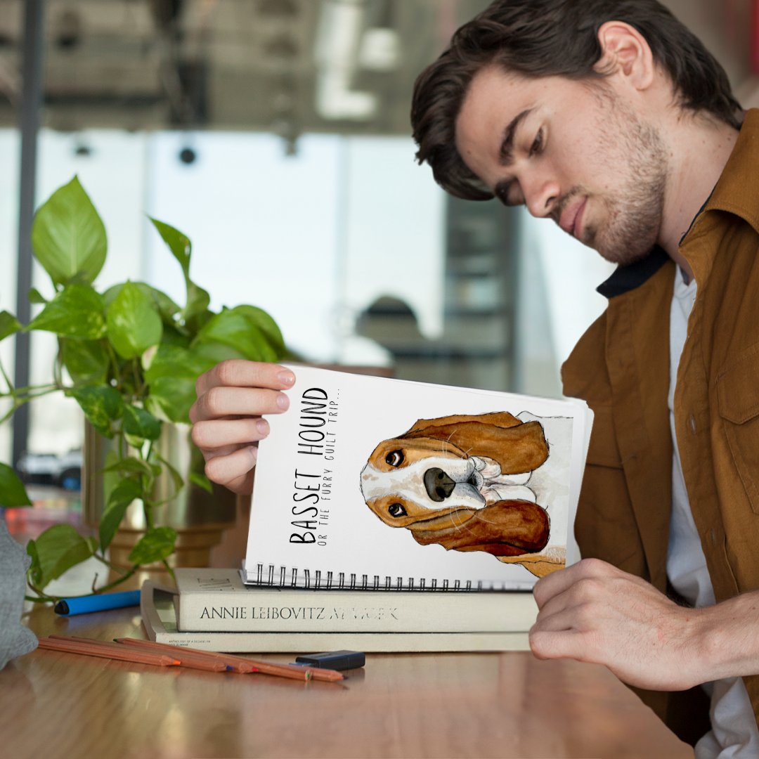 The Basset Hound’s Diary (Or Your Notebook)– Guilt Trips & Snooze Sessions