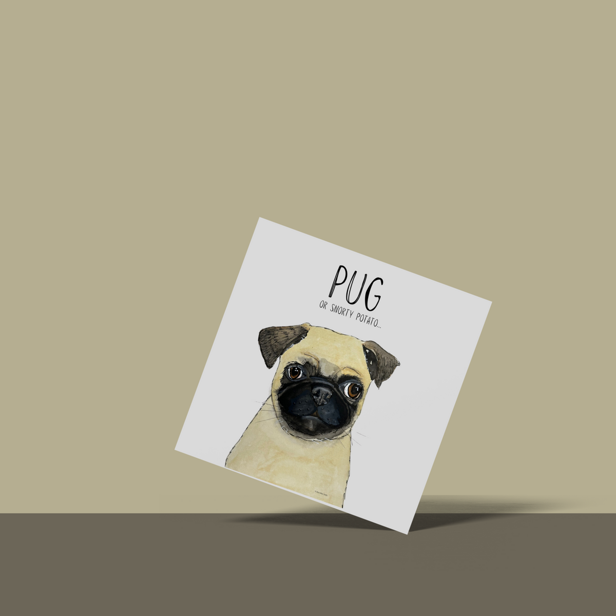 Snorty Potato Greetings – The Perfect Pug Card!