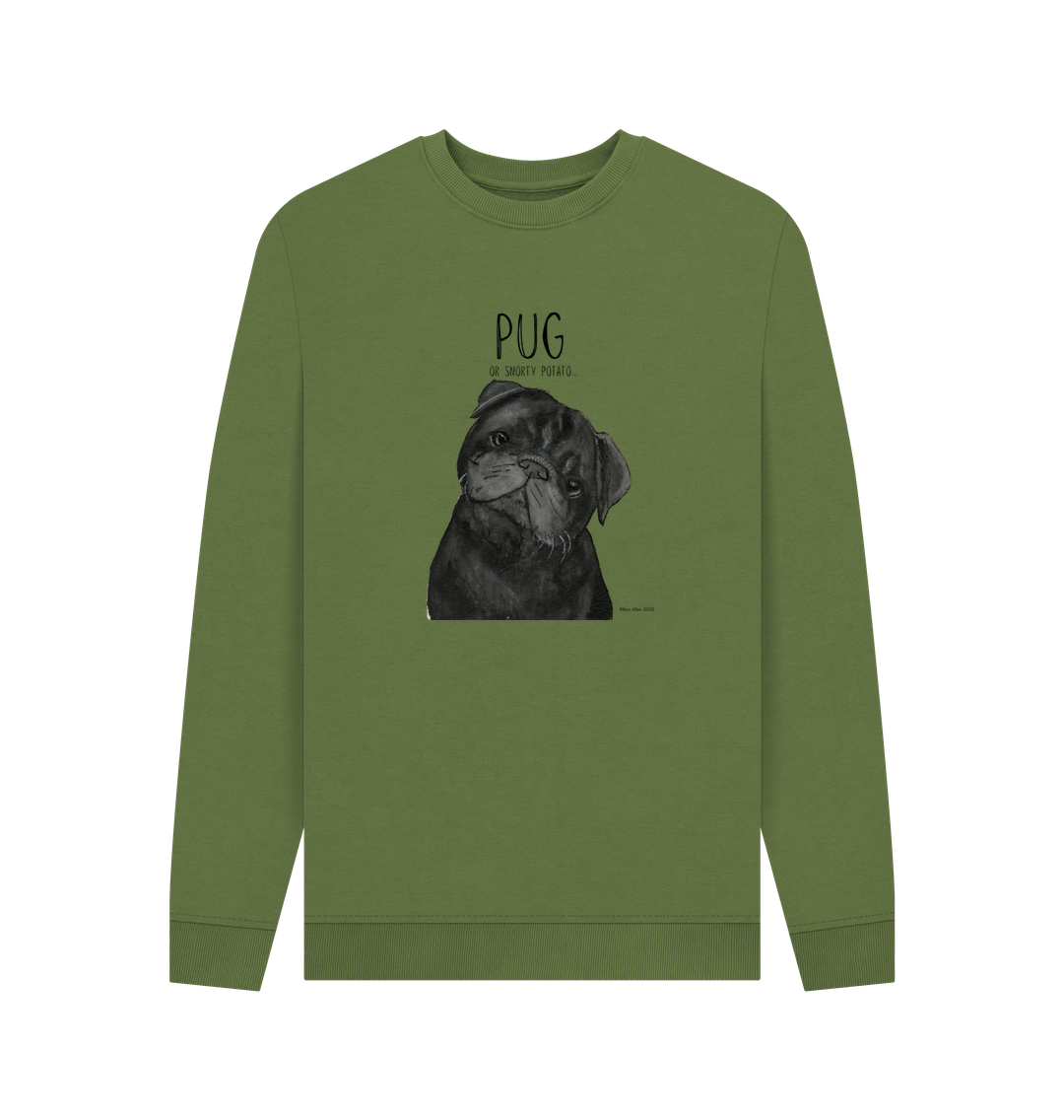 Snorty Potato Men's Crewneck – Cozy, Just Like Your Pug!