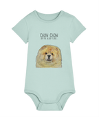 Cutest Little Pup: Fawn Chow Chow Baby Bodysuit!