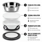 ThermaCool Dog Bowl - Espresso