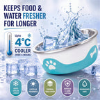 ThermaCool Dog Bowl - Azure Blue