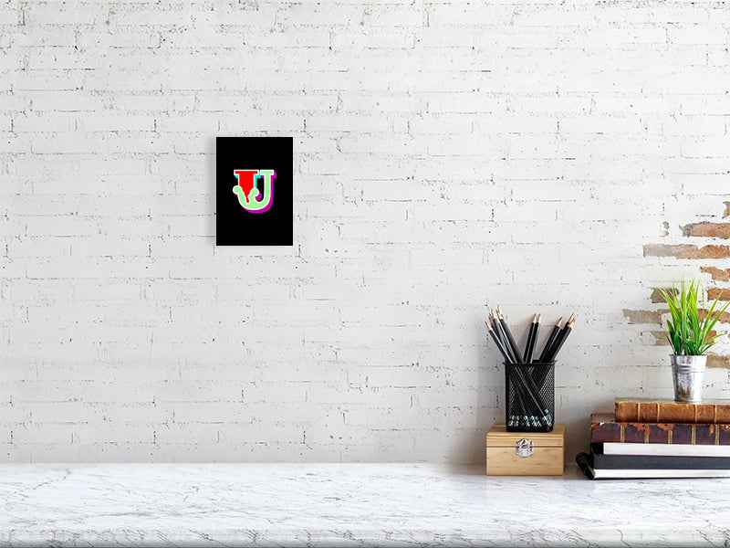 Ben Eine - Circus Font Letters, Unsigned 'U'