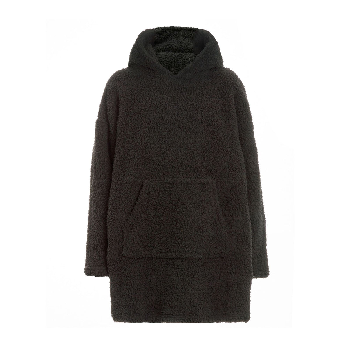 Mens Borg Fleece Hoodie: Oversized Sherpa Wearable Hooded Blanket