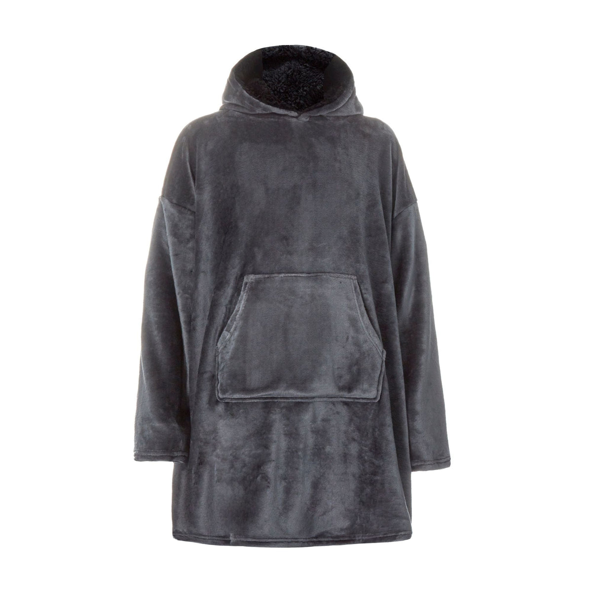 Mens Borg Fleece Oversized Hoodie | Cozy Wearable Blanket with Long Sleeves