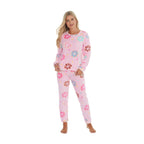 Ladies Warm Fleece Pyjama Sets with Long Sleeves | Loungewear Tops & Bottoms