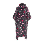 Ladies Oversized Blanket Hoodie - Extra Long Fleece Poncho with Kangaroo Pocket