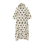 Ladies Oversized Blanket Hoodie - Extra Long Fleece Poncho with Kangaroo Pocket