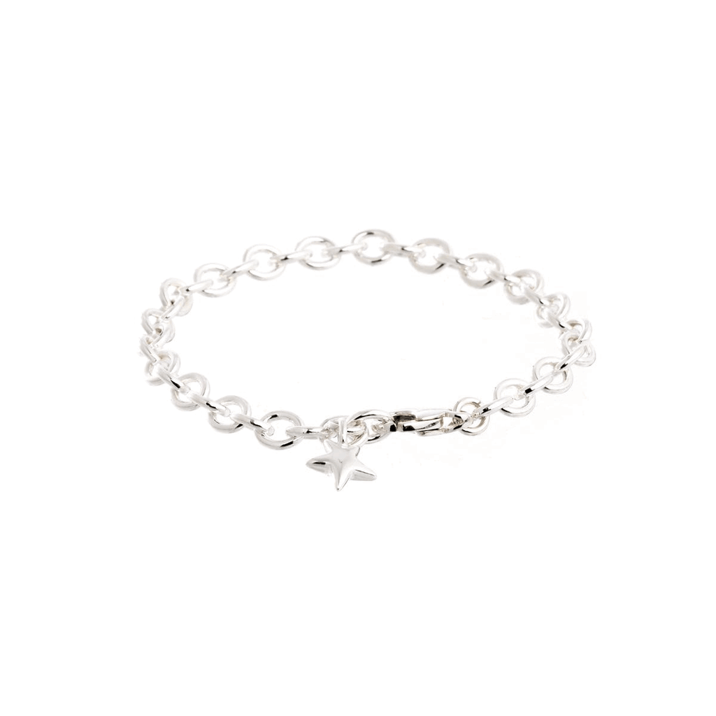 Mini Lifetime Silver Star Charm Bracelet