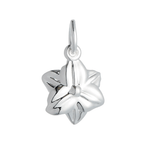 Daffodil Flower Silver Charm