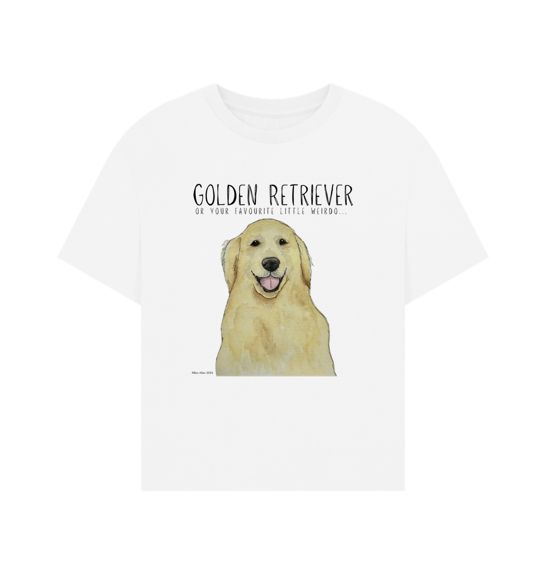 Golden Retriever Vibes: Sustainable Women’s Relaxed Fit T-Shirt