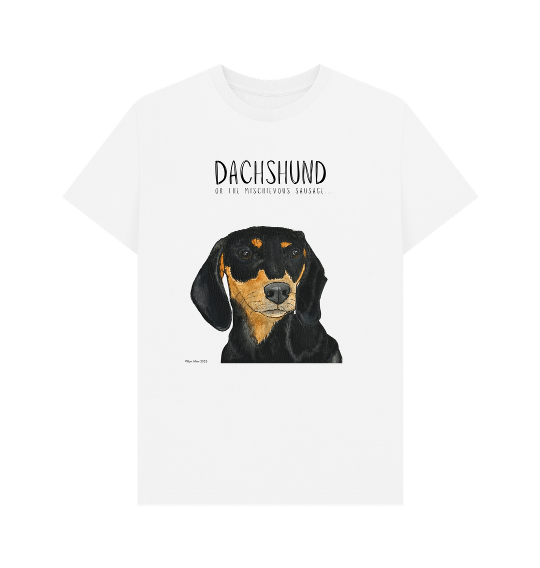Black & Tan Dachshund Tee – Mischievous Hot Dog Energy!