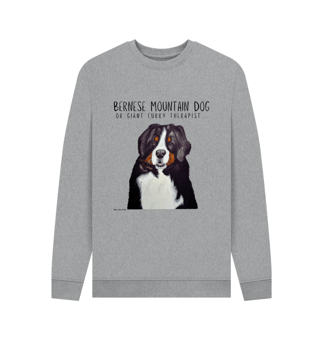 Get Cozy with Your Giant Furry Therapist – Bernese Mountain Dog Sweatshirt!