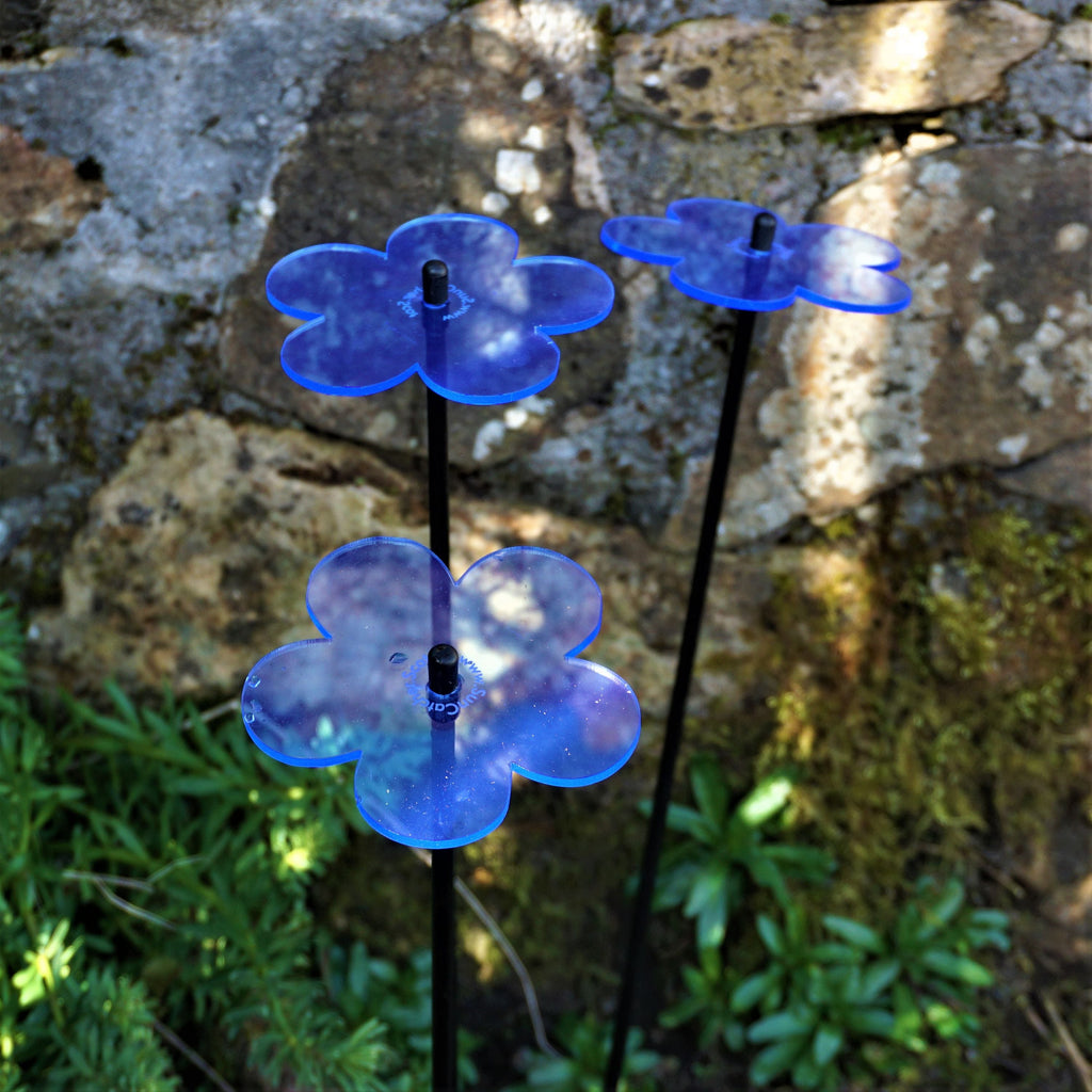 Garden Décor Ornaments Set of 3 'Blossoms'