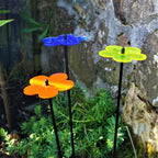 Garden Décor Ornaments Set of 3 'Blossoms'