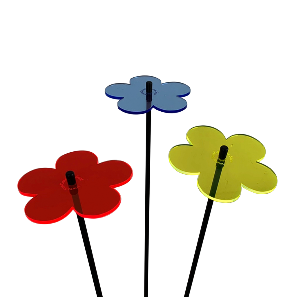 Garden Décor Ornaments Set of 3 'Blossoms'