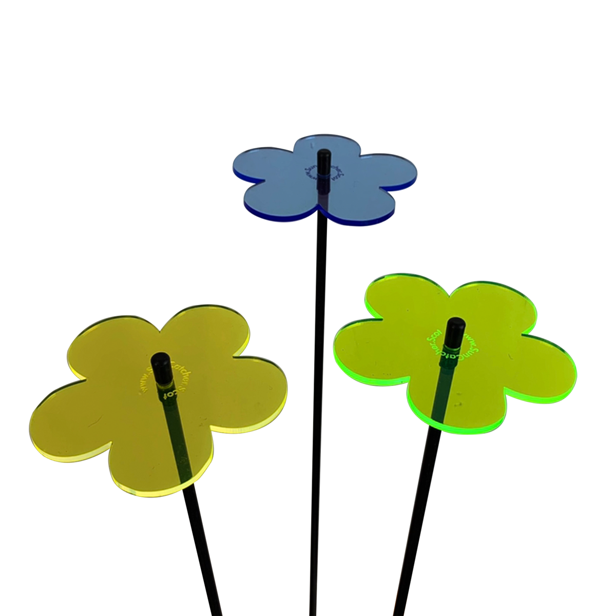 Garden Décor Ornaments Set of 3 'Blossoms'