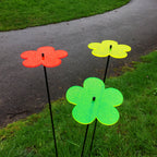 Large Garden Decor Ornaments Set of 3 'Blossoms'