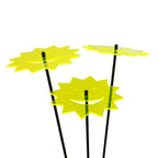 Large Garden Décor Ornaments Set of 3 'Laughing Suns'