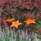 Large Garden Décor Ornaments Set of 3 'Shining Star'