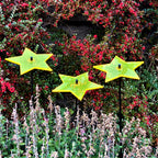 Large Garden Décor Ornaments Set of 3 'Shining Star'