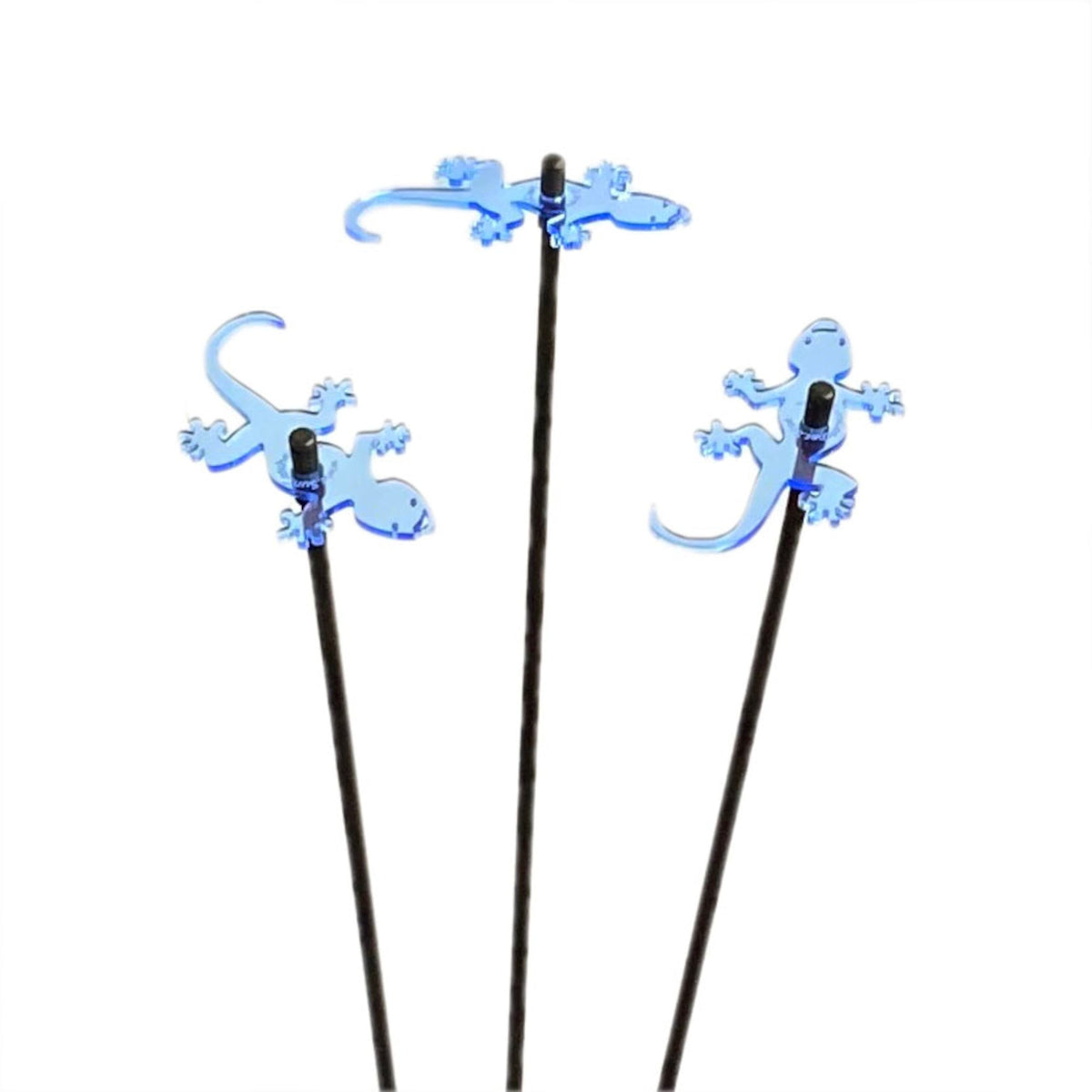 Medium Garden Décor Ornaments Set of 3 'Geckos'