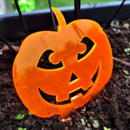 Garden Décor Ornament Stakes Set of 3 'Halloween Pumpkins'