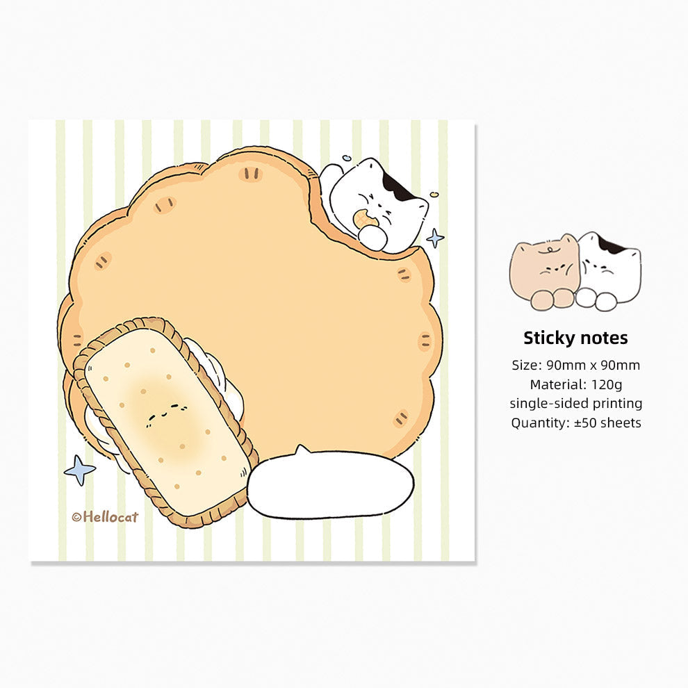 Hello Cat | Cookie Memo Note Pad