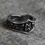 Peorth Letter P Rune Ring - Adjustable