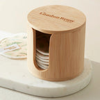 Bamboo Cotton Pad Storage Box