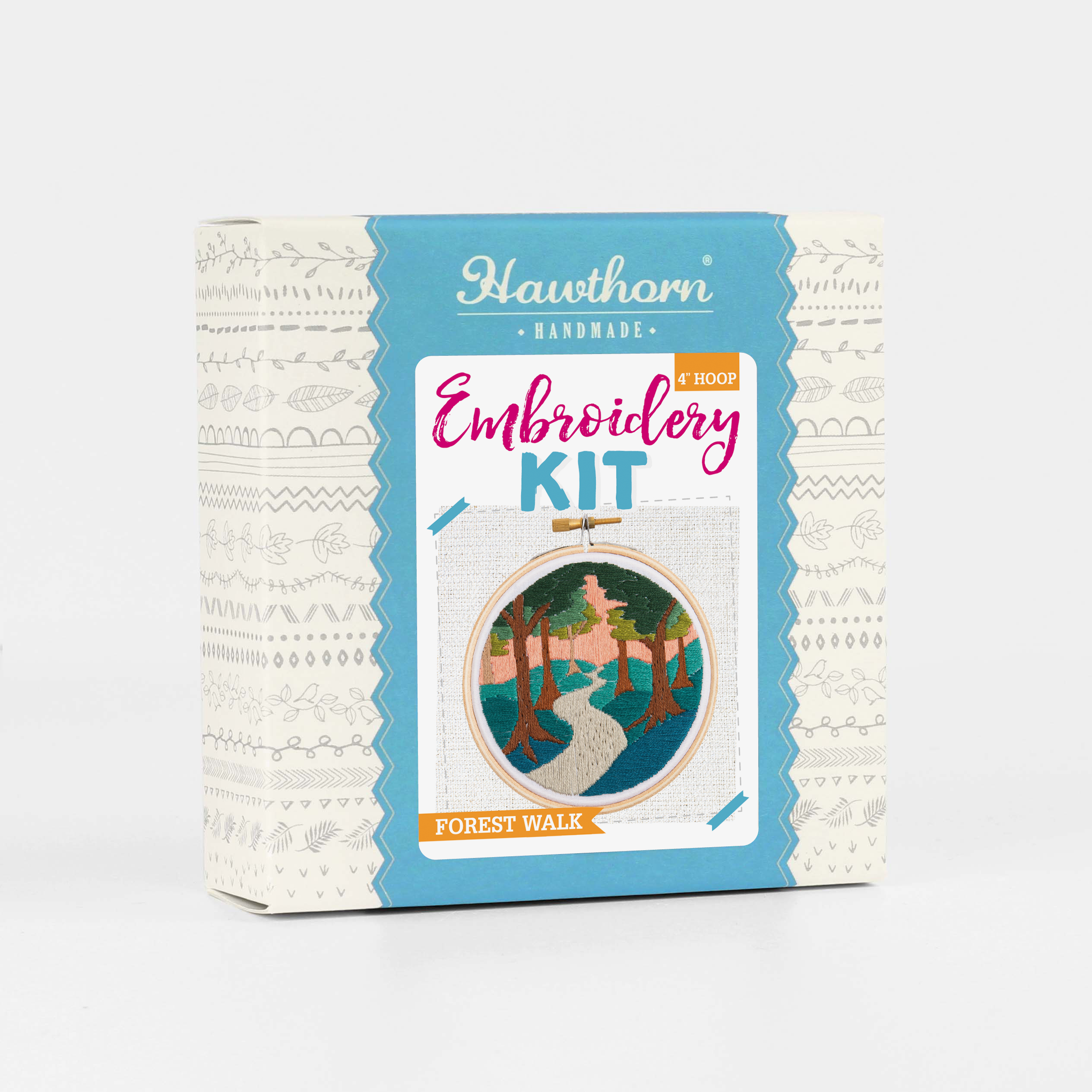 Forest Walk Landscape Mini Embroidery Kit for Beginners