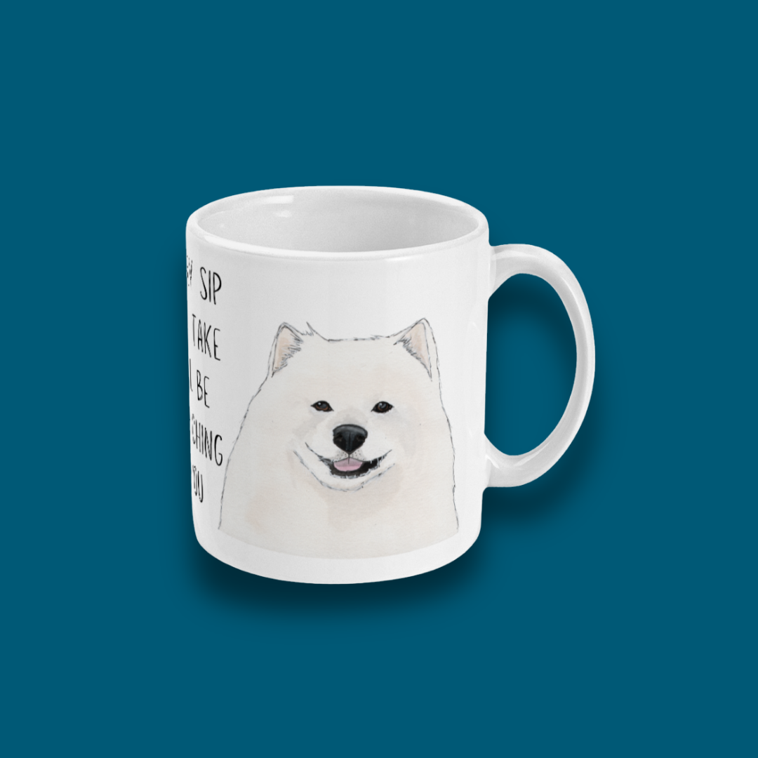 Samoyed Stalker: The Mug That Watches Your Every Sip