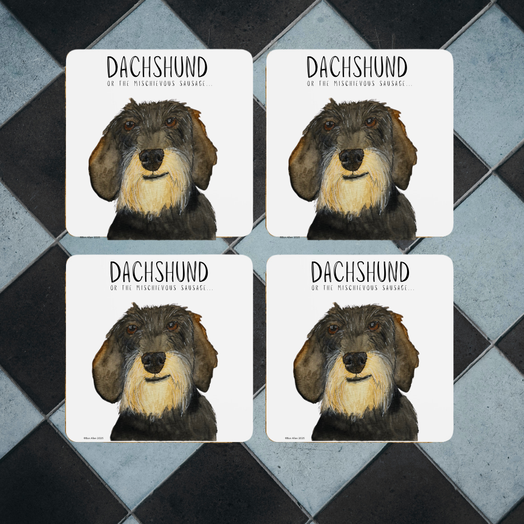 Dachshund Coaster Set – The Cutest Drink Guardians!
