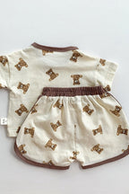 Bear 2 Piece T-Shirt & Shorts Set