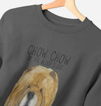 Snuggle in Style – Red Chow Chow Ladies Oversized Sweatshirt!