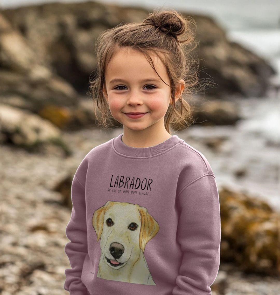 Crumb Catcher in Chief – The Yellow Labrador Kids' Sweatshirt
