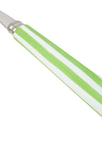 4-Piece Candy Stripe Green and White Cutlery Set