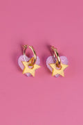 Heart & Star Hoop Earrings
