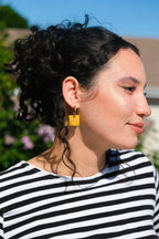 Cheese Burger Hoop Earrings