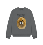 Snuggle in Style – Red Chow Chow Ladies Oversized Sweatshirt!