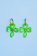 Celtic Shamrock Hoop Earrings