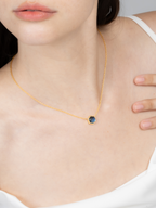 Labradorite Necklace in 18k Gold Vermeil