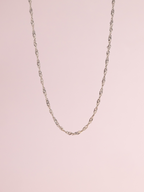Twisted Chain Necklace in Sterling Silver