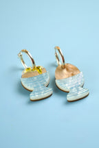 Dippy Egg Hoop Earrings